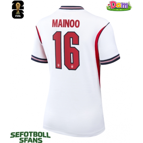 England Kobbie Mainoo #16 Hemmatröja Kvinnor VM 2026 Kortärmad